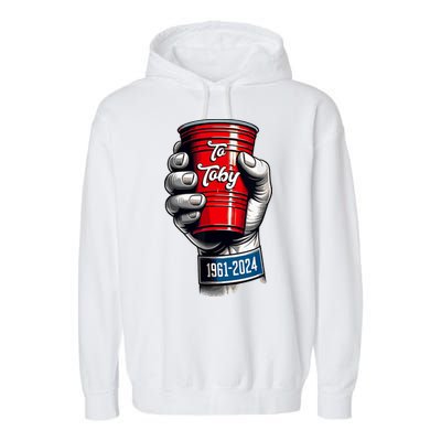 Solo Cup Cheers To Toby Red Solo Cup Garment-Dyed Fleece Hoodie
