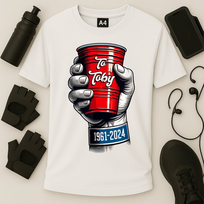 Solo Cup Cheers To Toby Red Solo Cup Cooling Performance Crew T-Shirt