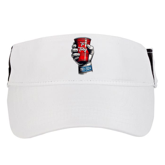 Solo Cup Cheers To Toby Red Solo Cup Adult Drive Performance Visor