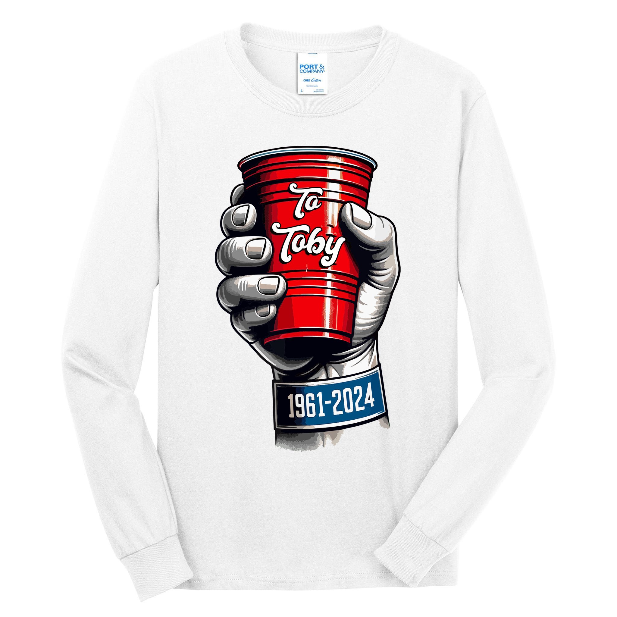 Solo Cup Cheers To Toby Red Solo Cup Tall Long Sleeve T-Shirt