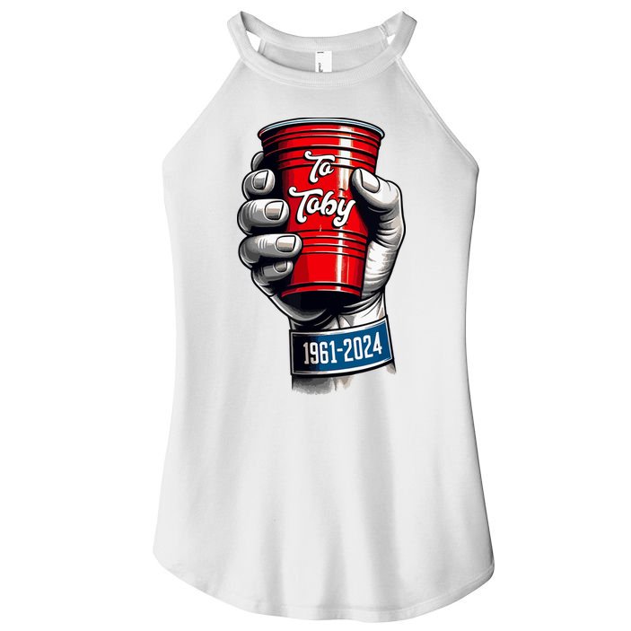 Solo Cup Cheers To Toby Red Solo Cup Women's Perfect Tri Rocker Tank