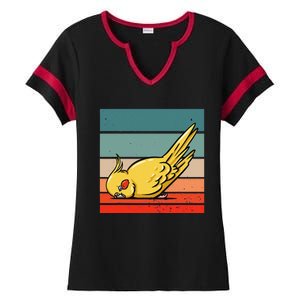 Sleeping Cockatiel Cute Factor Birds Animal Nature Relaxing Ladies Halftime Notch Neck Tee