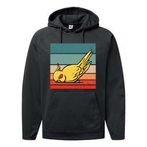 Sleeping Cockatiel Cute Factor Birds Animal Nature Relaxing Performance Fleece Hoodie