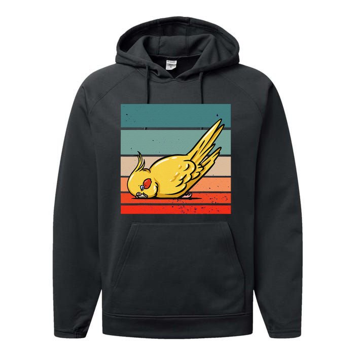 Sleeping Cockatiel Cute Factor Birds Animal Nature Relaxing Performance Fleece Hoodie