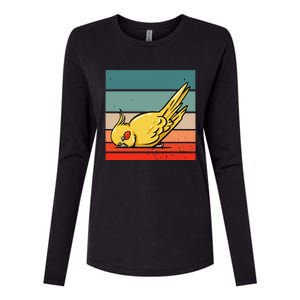 Sleeping Cockatiel Cute Factor Birds Animal Nature Relaxing Womens Cotton Relaxed Long Sleeve T-Shirt