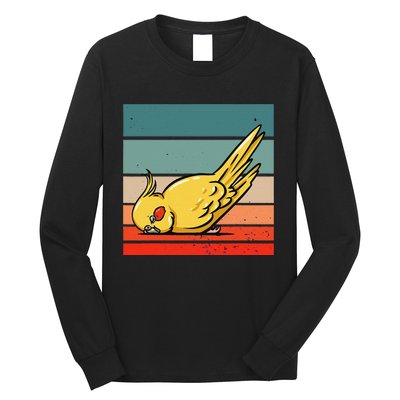 Sleeping Cockatiel Cute Factor Birds Animal Nature Relaxing Long Sleeve Shirt