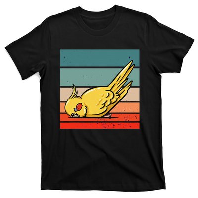 Sleeping Cockatiel Cute Factor Birds Animal Nature Relaxing T-Shirt