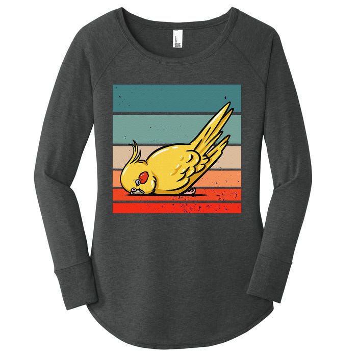 Sleeping Cockatiel Cute Factor Birds Animal Nature Relaxing Women's Perfect Tri Tunic Long Sleeve Shirt