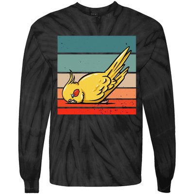 Sleeping Cockatiel Cute Factor Birds Animal Nature Relaxing Tie-Dye Long Sleeve Shirt