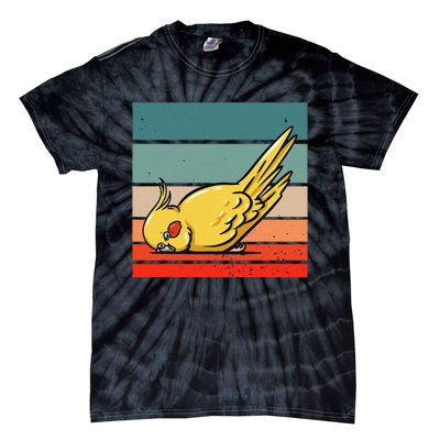 Sleeping Cockatiel Cute Factor Birds Animal Nature Relaxing Tie-Dye T-Shirt