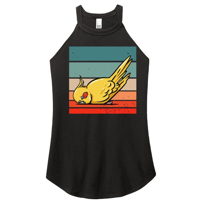 Sleeping Cockatiel Cute Factor Birds Animal Nature Relaxing Women's Perfect Tri Rocker Tank