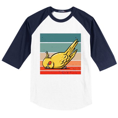 Sleeping Cockatiel Cute Factor Birds Animal Nature Relaxing Baseball Sleeve Shirt