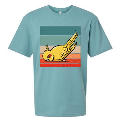 Sleeping Cockatiel Cute Factor Birds Animal Nature Relaxing Sueded Cloud Jersey T-Shirt