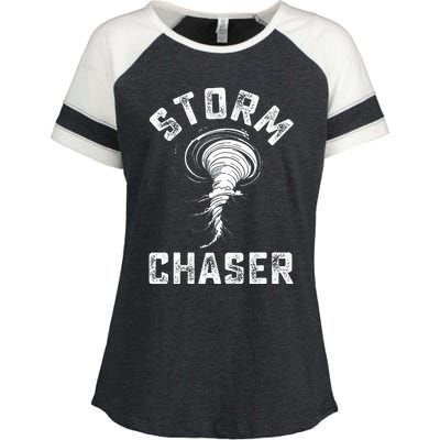 Storm Chaser Costume Tornado Twister Chasers Enza Ladies Jersey Colorblock Tee