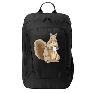 Squirrel Coffee Cup Cool Gift City Backpack