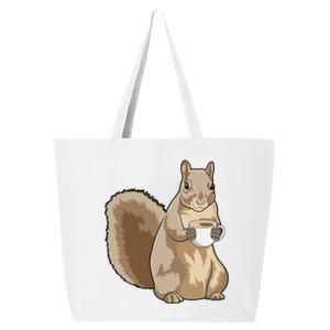 Squirrel Coffee Cup Cool Gift 25L Jumbo Tote