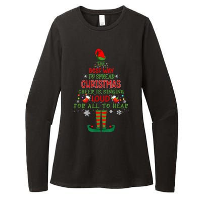 Spread Christmas Cheer Sing Out Loud Funny Festive Christmas Womens CVC Long Sleeve Shirt