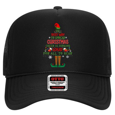 Spread Christmas Cheer Sing Out Loud Funny Festive Christmas Trucker Hat