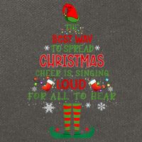 Spread Christmas Cheer Sing Out Loud Funny Festive Christmas Cotton Canvas Backpack
