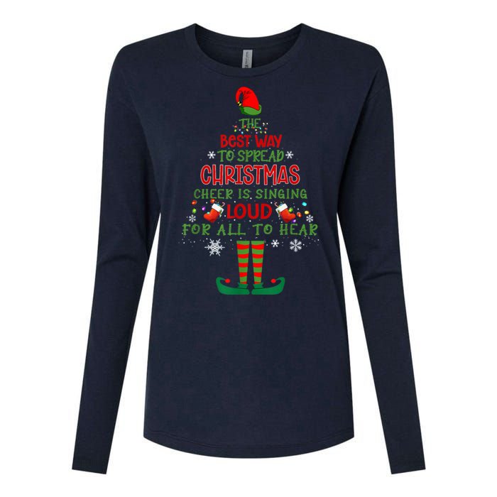 Spread Christmas Cheer Sing Out Loud Funny Festive Christmas Womens Cotton Relaxed Long Sleeve T-Shirt