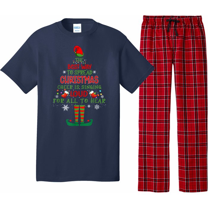 Spread Christmas Cheer Sing Out Loud Funny Festive Christmas Pajama Set