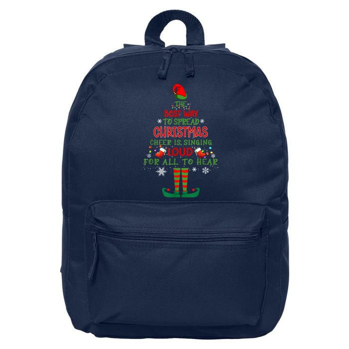 Spread Christmas Cheer Sing Out Loud Funny Festive Christmas 16 in Basic Backpack