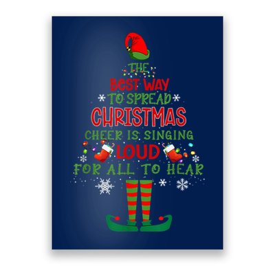 Spread Christmas Cheer Sing Out Loud Funny Festive Christmas Poster