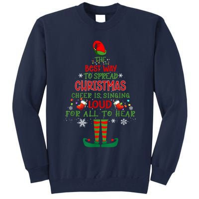 Spread Christmas Cheer Sing Out Loud Funny Festive Christmas Tall Sweatshirt