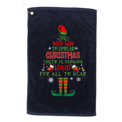 Spread Christmas Cheer Sing Out Loud Funny Festive Christmas Golf Towel