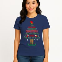 Spread Christmas Cheer Sing Out Loud Funny Festive Christmas Womens T-Shirt