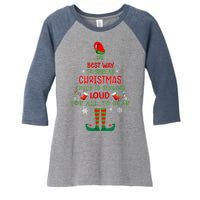 Spread Christmas Cheer Sing Out Loud Funny Festive Christmas Women's Tri-Blend 3/4-Sleeve Raglan Shirt