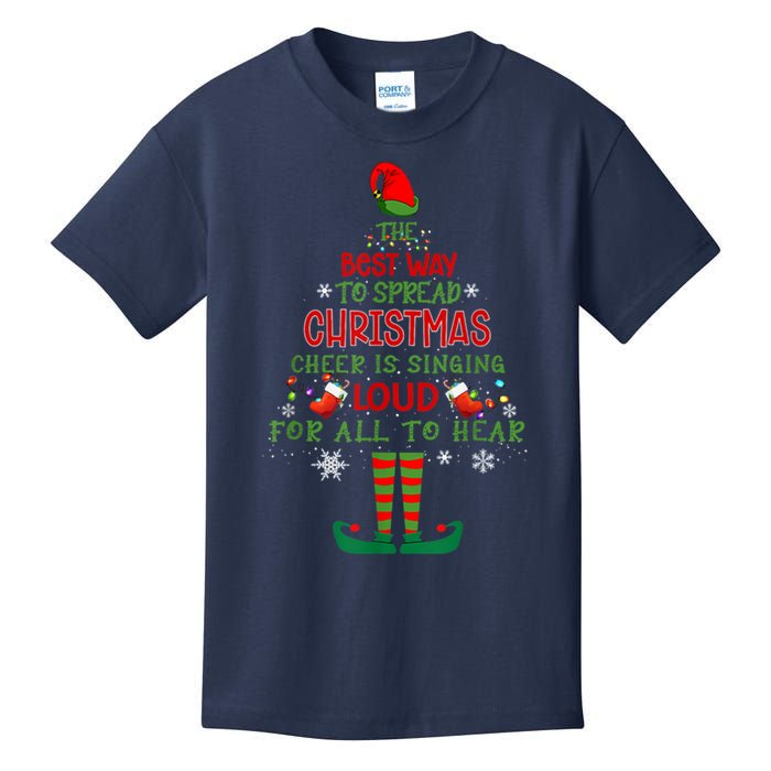 Spread Christmas Cheer Sing Out Loud Funny Festive Christmas Kids T-Shirt