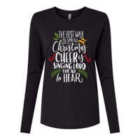 Spread Christmas Cheer By Singing Loud For All To Hear Xmas Womens Cotton Relaxed Long Sleeve T-Shirt