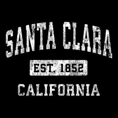 Santa Clara California Ca Vintage Established Sports T-Shirt