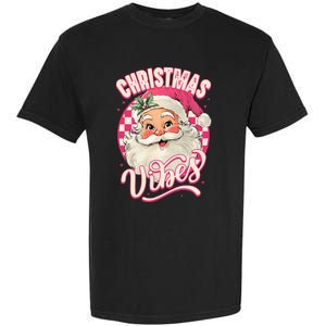 Santa Claus Christmas Vibes Pajamas Xmas Garment-Dyed Heavyweight T-Shirt