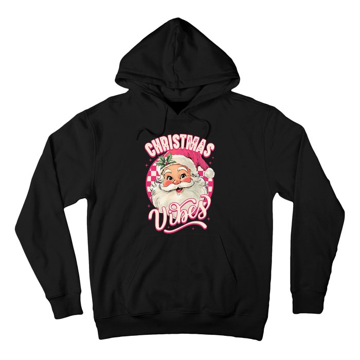 Santa Claus Christmas Vibes Pajamas Xmas Hoodie