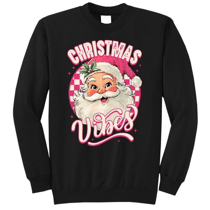 Santa Claus Christmas Vibes Pajamas Xmas Sweatshirt