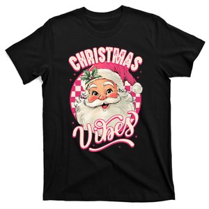 Santa Claus Christmas Vibes Pajamas Xmas T-Shirt