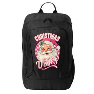 Santa Claus Christmas Vibes Pajamas Xmas City Backpack