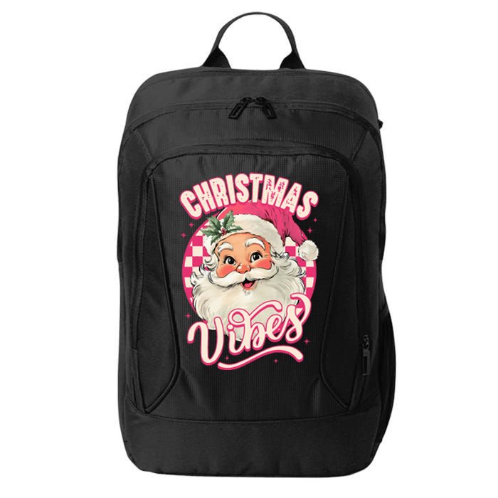 Santa Claus Christmas Vibes Pajamas Xmas City Backpack