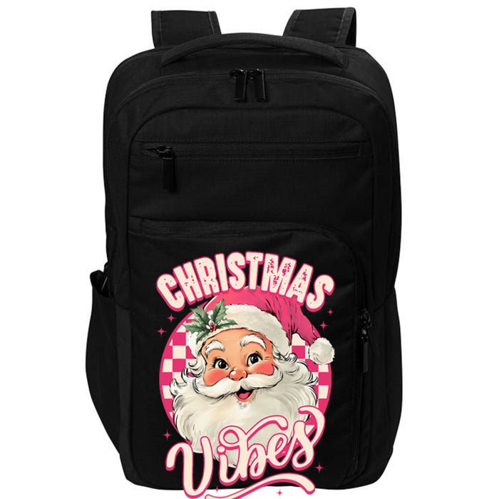 Santa Claus Christmas Vibes Pajamas Xmas Impact Tech Backpack