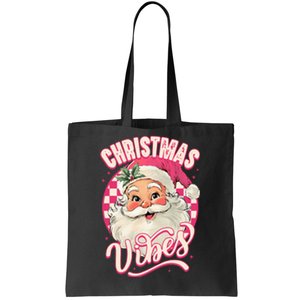 Santa Claus Christmas Vibes Pajamas Xmas Tote Bag