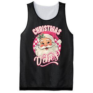 Santa Claus Christmas Vibes Pajamas Xmas Mesh Reversible Basketball Jersey Tank