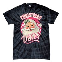 Santa Claus Christmas Vibes Pajamas Xmas Tie-Dye T-Shirt