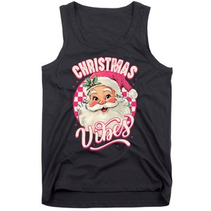 Santa Claus Christmas Vibes Pajamas Xmas Tank Top