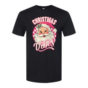 Santa Claus Christmas Vibes Pajamas Xmas Softstyle CVC T-Shirt