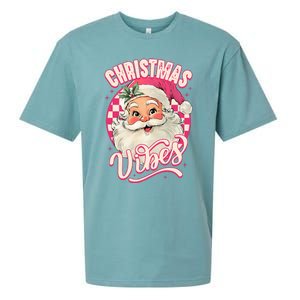 Santa Claus Christmas Vibes Pajamas Xmas Sueded Cloud Jersey T-Shirt