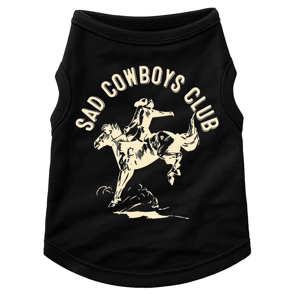 Sad Cowboys Club Sad Country Music Style Enthusiast Doggie Tank