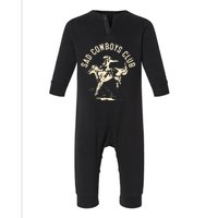 Sad Cowboys Club Sad Country Music Style Enthusiast Infant Fleece One Piece