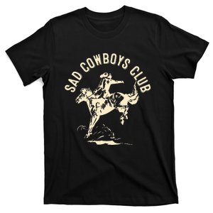 Sad Cowboys Club Sad Country Music Style Enthusiast T-Shirt